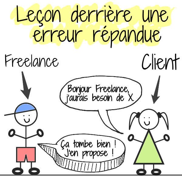 erreur répandue freelance