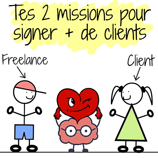 2 missions pour signer plus de clients en freelance