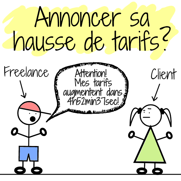 annoncer hausse tarifs freelance