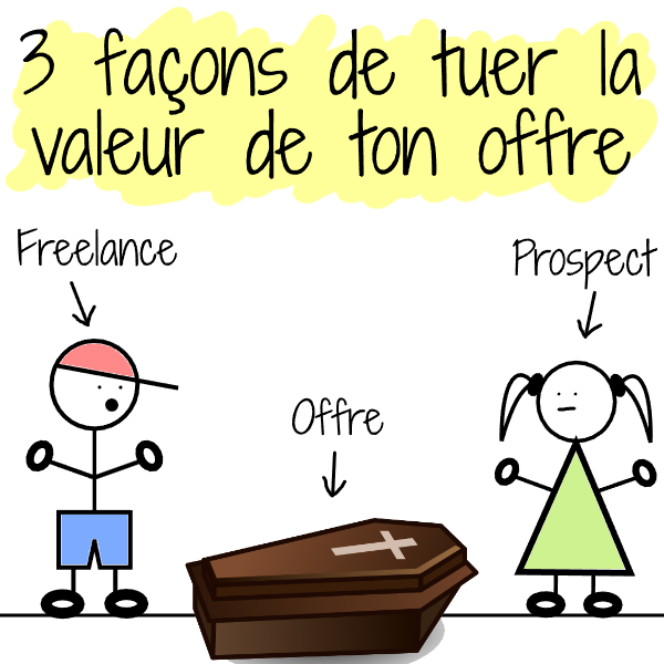 3 façons de diminuer la valeur de tes services en tant que freelance