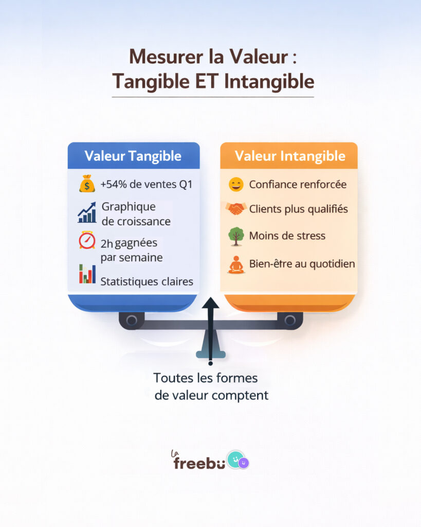 valeur tangible et intangible de son offre en freelance
